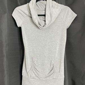 Gray cow neck shirt